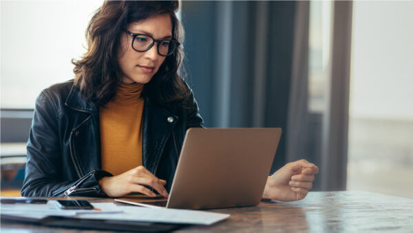 Business Women with Laptop